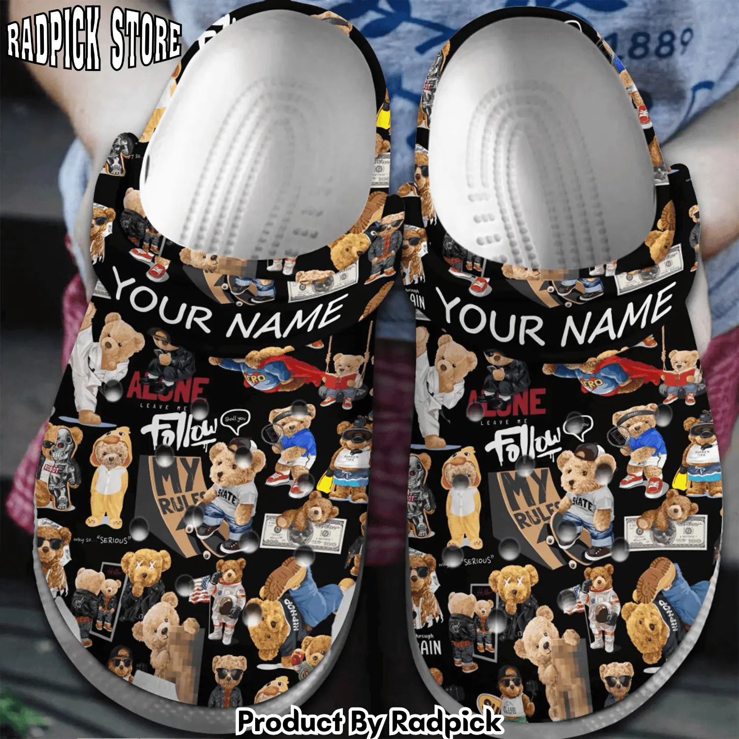 Radpick teddy bear movie cartoon clogs shoes comfortable for men women ydw rp652851